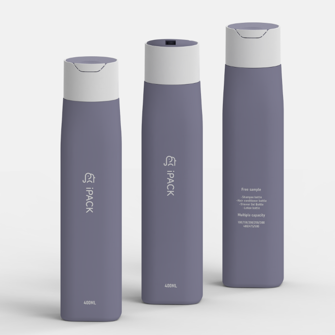 薰衣草紫可定制颜色 防漏护肤品包装 400毫升塑料护肤品乳液沐浴露包装瓶