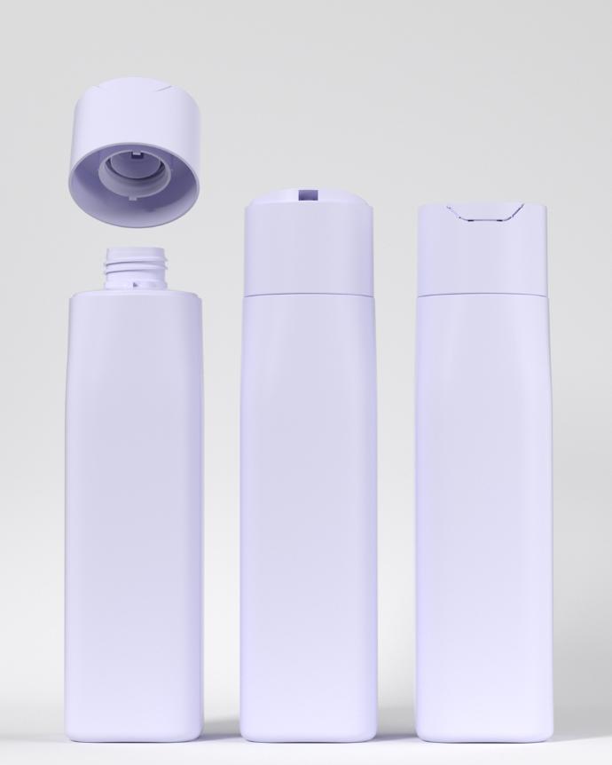 300ml hot sale HDPE empty luxury plastic bottles with leak proof disc cap