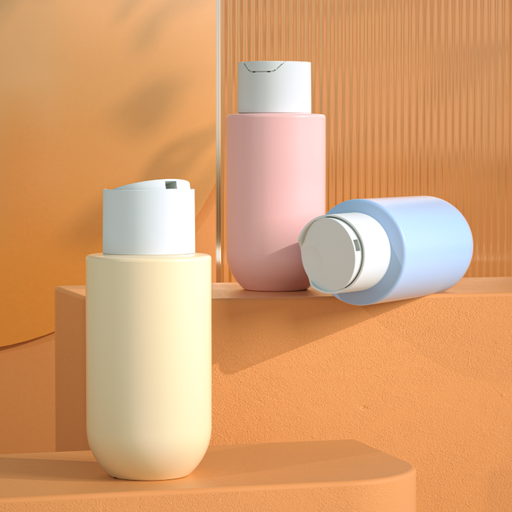 300ml HDPE Recyclable Cosmetic Packaging Wholesale Patented Disc Cap Plastic Shampoo Bottles