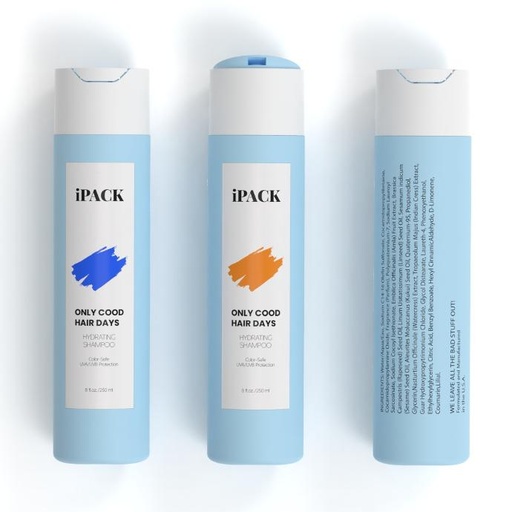 Nordic Style Sky Blue Lotion Cleanser Packaging 250ml Hair Conditioner Plastic Shampoo Soap Squeeze Bottles