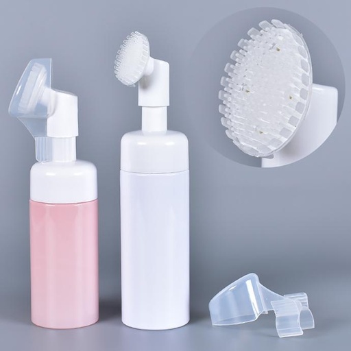 Empty Pump Bottles Wash With Brush Pink Color 100ml 150ml Foam Bottle