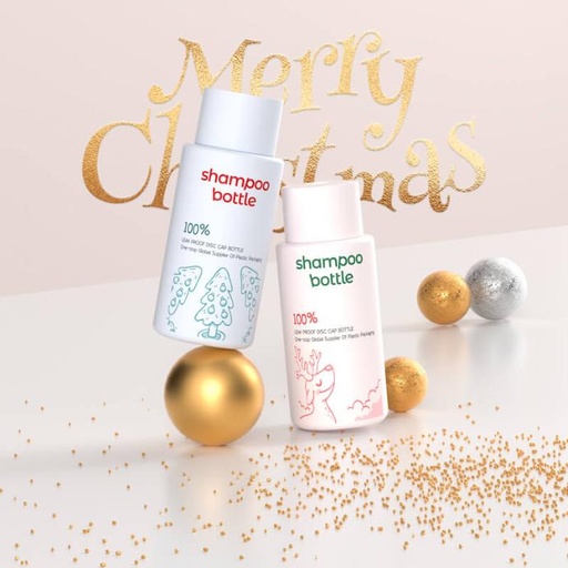 Custom HDPE Soft Touch Shower Gel Packaging Squeeze Lotion Shampoo Plastic Disc Cap Bottle