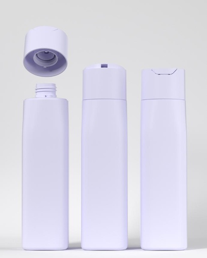 300ml hot sale HDPE empty luxury plastic bottles with leak proof disc cap