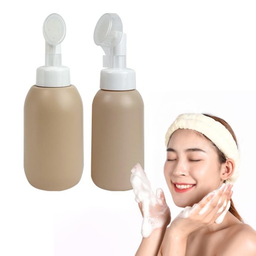 Empty skincare facial cleanser bottles packaging 300ml 500ml cosmetic plastic foaming pump bottle