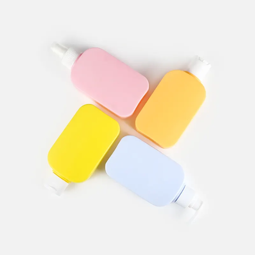 Empty 200ml HDPE Bottle Square Matt Shampoo Body Wash Lotion Shower Gel Bottle